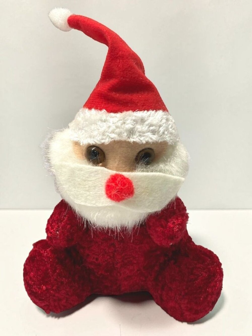 Santa Claus Plush Toy Christmas Stocking Stuffer Red Soft Doll Flomo